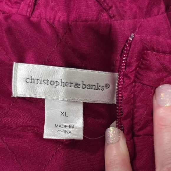 Christopher &‎ Banks Quilted Vest - Picture 3 of 4